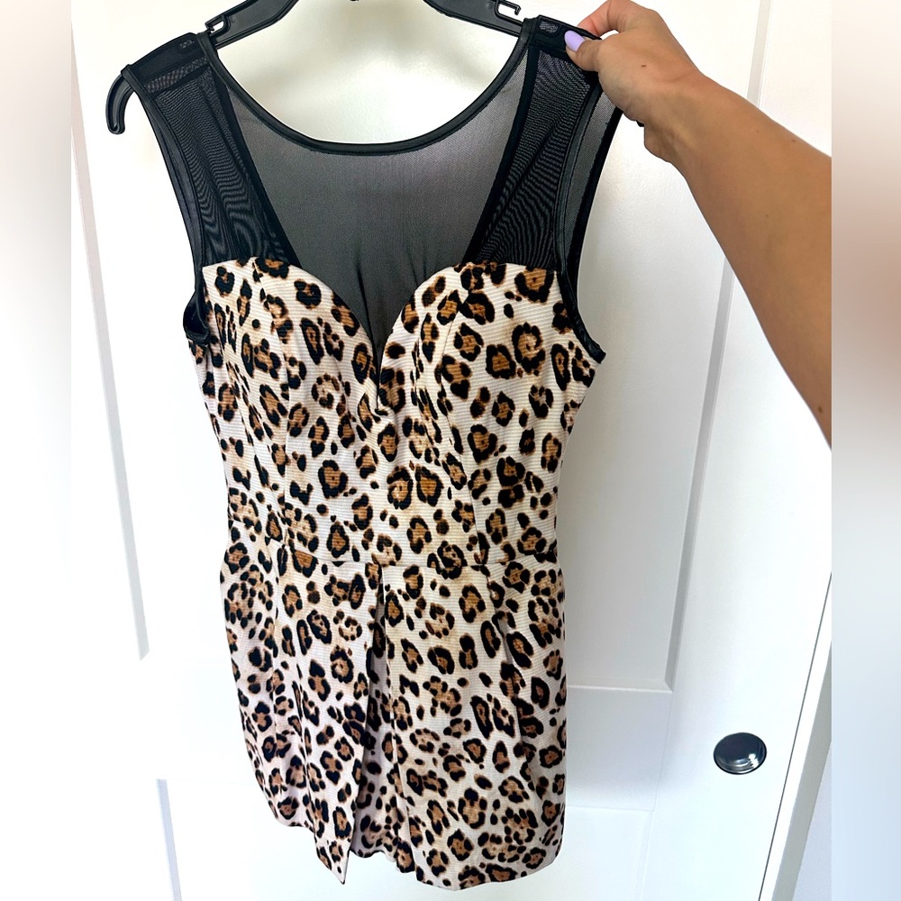 Guess Leopard Print Romper